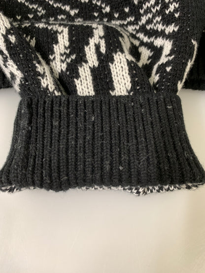 【中古品】【メンズ】 TIGHTBOOTH タイトブース KNIT SWEATER ニット セーター FW23-KN02 COVID-19 142-260830-hu-14-min サイズ：L カラー：ブラック 万代Net店