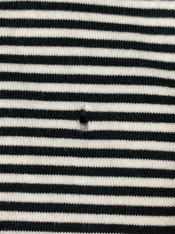 【中古品】【メンズ】 SUPREME シュプリーム BORDER POCKET TEE ボーダーポケット ティー Tシャツ 半袖 ショートスリーブ 149-260830-hu-23-min サイズ：M カラー：ホワイト/ブラック（ボーダー） 万代Net店