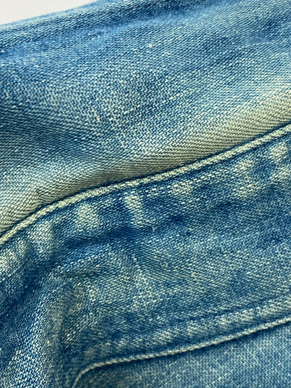 【現状渡し品】【メンズ】 SUPREME シュプリーム CLASSIC LOGO DENIM SHIRT クラシック ロゴ デニム シャツ メンズ 長袖シャツ トップスシャツ 149-260901-em-23-min サイズ：M カラー：インディゴ 万代Net店