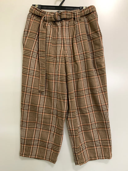 【中古品】【メンズ】 TIGHTBOOTH タイトブース PLAID FLANNEL BAGGY SLACKS プレイド フランネル バギー スラックス FW21-B02 ボトムス パンツ 153-260830-hu-15-min サイズ：M カラー：ブラウン系（チェック柄） 万代Net店