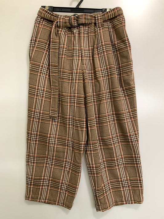 【中古品】【メンズ】 TIGHTBOOTH タイトブース PLAID FLANNEL BAGGY SLACKS プレイド フランネル バギー スラックス FW21-B02 ボトムス パンツ 153-260830-hu-15-min サイズ：M カラー：ブラウン系（チェック柄） 万代Net店