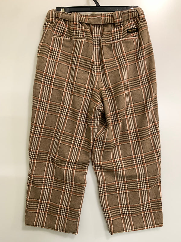 【中古品】【メンズ】 TIGHTBOOTH タイトブース PLAID FLANNEL BAGGY SLACKS プレイド フランネル バギー スラックス FW21-B02 ボトムス パンツ 153-260830-hu-15-min サイズ：M カラー：ブラウン系（チェック柄） 万代Net店