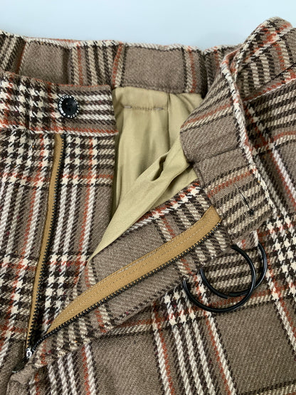 【中古品】【メンズ】 TIGHTBOOTH タイトブース PLAID FLANNEL BAGGY SLACKS プレイド フランネル バギー スラックス FW21-B02 ボトムス パンツ 153-260830-hu-15-min サイズ：M カラー：ブラウン系（チェック柄） 万代Net店