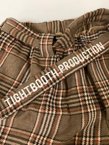 【中古品】【メンズ】 TIGHTBOOTH タイトブース PLAID FLANNEL BAGGY SLACKS プレイド フランネル バギー スラックス FW21-B02 ボトムス パンツ 153-260830-hu-15-min サイズ：M カラー：ブラウン系（チェック柄） 万代Net店