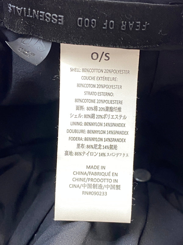 【中古品】【メンズ】 FEAR OF GOD フィア オブ ゴッド ESSENTIALS CAP エッセンシャルズ キャップ 帽子 185-260903-hu-09-min サイズ：O/S カラー：ブラック 万代Net店