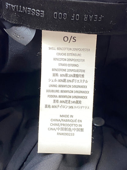 【中古品】【メンズ】 FEAR OF GOD フィア オブ ゴッド ESSENTIALS CAP エッセンシャルズ キャップ 帽子 185-260903-hu-09-min サイズ：O/S カラー：ブラック 万代Net店