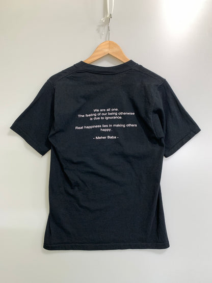 【中古品】【メンズ】 MEHER BABA メヘル バーバー 90S MESSAGE TEE 90年代 メッセージ ティー Tシャツ 半袖 ショートスリーブ ヴィンテージ 146-260830-hu-08-min サイズ：タグ破損のため不明 カラー：ブラック 万代Net店