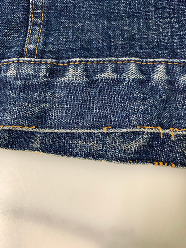 【中古品】【メンズ】 LEVI'S リーバイス 60S 3RD-4TH移行期 均等V BLANKET DENIM JACKET 60年代 ブランケット デニム ジャケット アウター 上着 ヴィンテージ 146-260830-hu-04-min サイズ：不明 下記参照 カラー：ブルーインディゴ 万代Net店