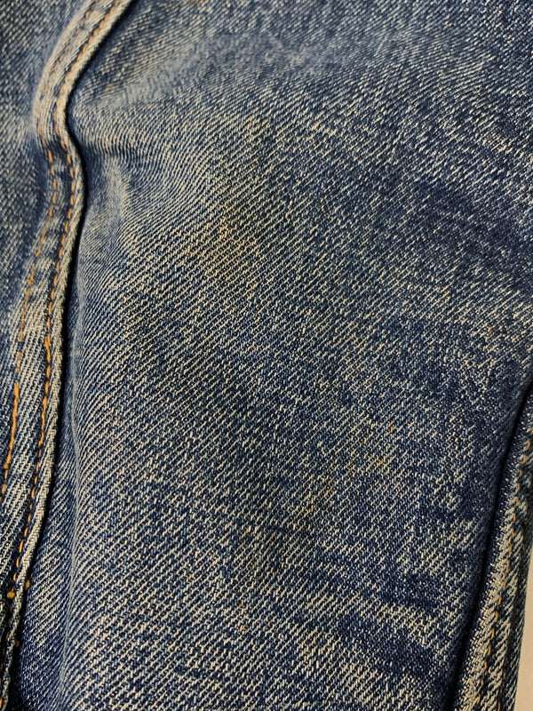 【中古品】【メンズ】 LEVI'S リーバイス 60S 3RD-4TH移行期 均等V BLANKET DENIM JACKET 60年代 ブランケット デニム ジャケット アウター 上着 ヴィンテージ 146-260830-hu-04-min サイズ：不明 下記参照 カラー：ブルーインディゴ 万代Net店