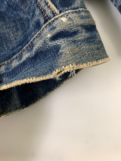 【中古品】【メンズ】 LEVI'S リーバイス 60S 3RD-4TH移行期 均等V BLANKET DENIM JACKET 60年代 ブランケット デニム ジャケット アウター 上着 ヴィンテージ 146-260830-hu-04-min サイズ：不明 下記参照 カラー：ブルーインディゴ 万代Net店