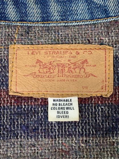 【中古品】【メンズ】 LEVI'S リーバイス 60S 3RD-4TH移行期 均等V BLANKET DENIM JACKET 60年代 ブランケット デニム ジャケット アウター 上着 ヴィンテージ 146-260830-hu-04-min サイズ：不明 下記参照 カラー：ブルーインディゴ 万代Net店