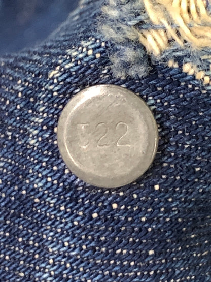 【中古品】【メンズ】 LEVI'S リーバイス 60S 3RD-4TH移行期 均等V BLANKET DENIM JACKET 60年代 ブランケット デニム ジャケット アウター 上着 ヴィンテージ 146-260830-hu-04-min サイズ：不明 下記参照 カラー：ブルーインディゴ 万代Net店