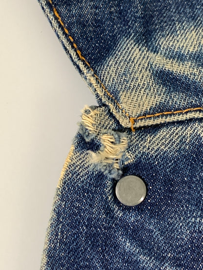 【中古品】【メンズ】 LEVI'S リーバイス 60S 3RD-4TH移行期 均等V BLANKET DENIM JACKET 60年代 ブランケット デニム ジャケット アウター 上着 ヴィンテージ 146-260830-hu-04-min サイズ：不明 下記参照 カラー：ブルーインディゴ 万代Net店