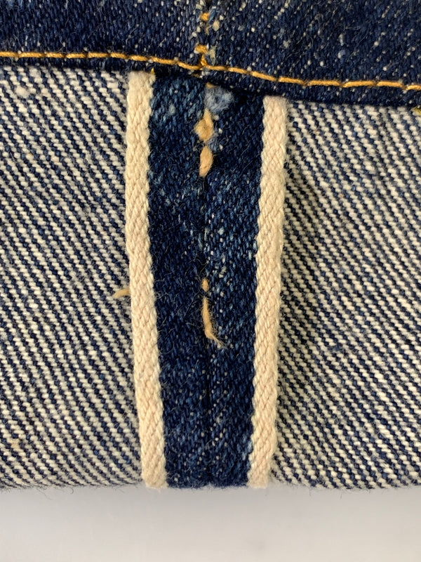 【中古品】【メンズ】 LEVI'S リーバイス 60S ギャラ無し紙パッチ BOYS DENIM PANTS 60年代 ボーイズ デニム パンツ 554ZXX ボトムス 157-260830-hu-09-min サイズ：W27L30 カラー：ブルーインディゴ 万代Net店