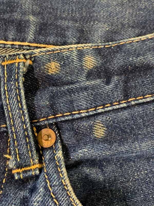 【中古品】【メンズ】 LEVI'S リーバイス 60S ギャラ無し紙パッチ BOYS DENIM PANTS 60年代 ボーイズ デニム パンツ 554ZXX ボトムス 157-260830-hu-09-min サイズ：W27L30 カラー：ブルーインディゴ 万代Net店
