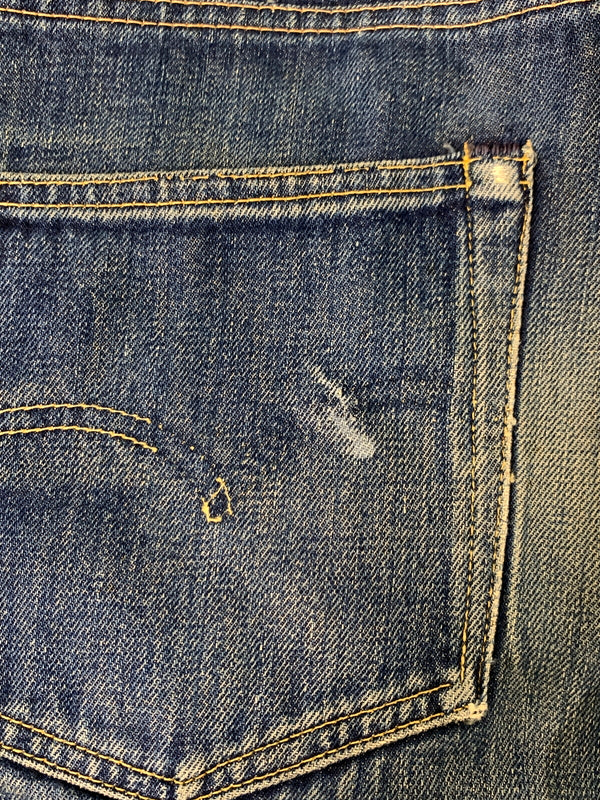 【中古品】【メンズ】 LEVI'S リーバイス 60S ギャラ無し紙パッチ BOYS DENIM PANTS 60年代 ボーイズ デニム パンツ 554ZXX ボトムス 157-260830-hu-09-min サイズ：W27L30 カラー：ブルーインディゴ 万代Net店
