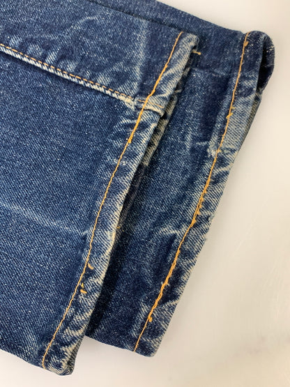 【中古品】【メンズ】 LEVI'S リーバイス 60S ギャラ無し紙パッチ BOYS DENIM PANTS 60年代 ボーイズ デニム パンツ 554ZXX ボトムス 157-260830-hu-09-min サイズ：W27L30 カラー：ブルーインディゴ 万代Net店