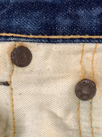 【中古品】【メンズ】 LEVI'S リーバイス 60S ギャラ無し紙パッチ BOYS DENIM PANTS 60年代 ボーイズ デニム パンツ 554ZXX ボトムス 157-260830-hu-09-min サイズ：W27L30 カラー：ブルーインディゴ 万代Net店