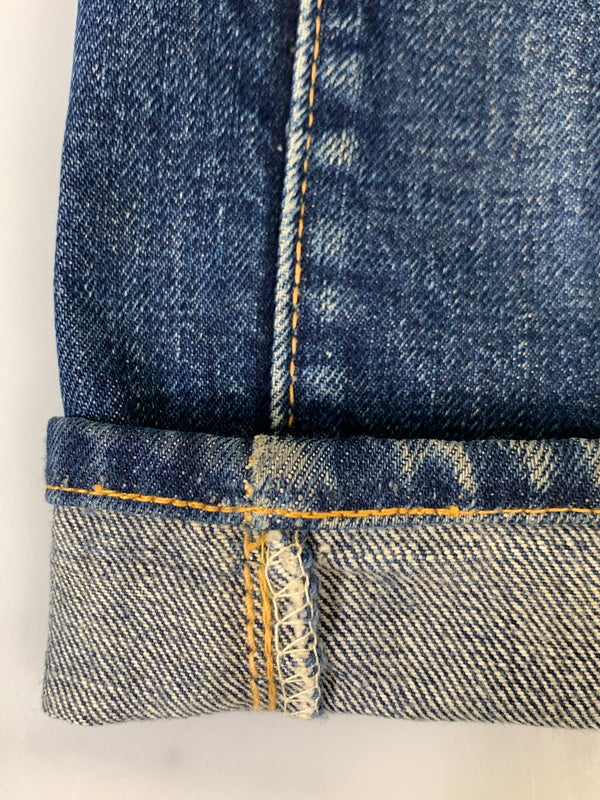 【中古品】【メンズ】 LEVI'S リーバイス 60S ギャラ無し紙パッチ BOYS DENIM PANTS 60年代 ボーイズ デニム パンツ 554ZXX ボトムス 157-260830-hu-09-min サイズ：W27L30 カラー：ブルーインディゴ 万代Net店
