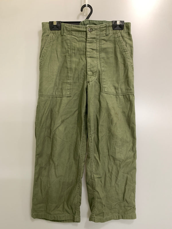【中古品】【メンズ】 U.S.ARMY US アーミー 60S BAKER PANTS 60年代 ベイカーパンツ OG107 ボトムス 157-260830-hu-10-min サイズ：34×29 カラー：オリーブグリーン 万代Net店