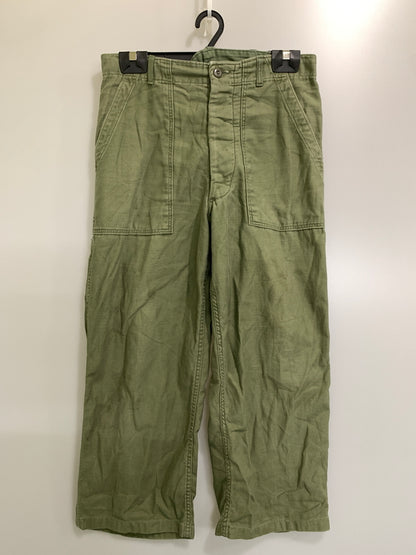 【中古品】【メンズ】 U.S.ARMY US アーミー 60S BAKER PANTS 60年代 ベイカーパンツ OG107 ボトムス 157-260830-hu-10-min サイズ：34×29 カラー：オリーブグリーン 万代Net店
