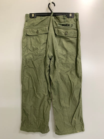 【中古品】【メンズ】 U.S.ARMY US アーミー 60S BAKER PANTS 60年代 ベイカーパンツ OG107 ボトムス 157-260830-hu-10-min サイズ：34×29 カラー：オリーブグリーン 万代Net店