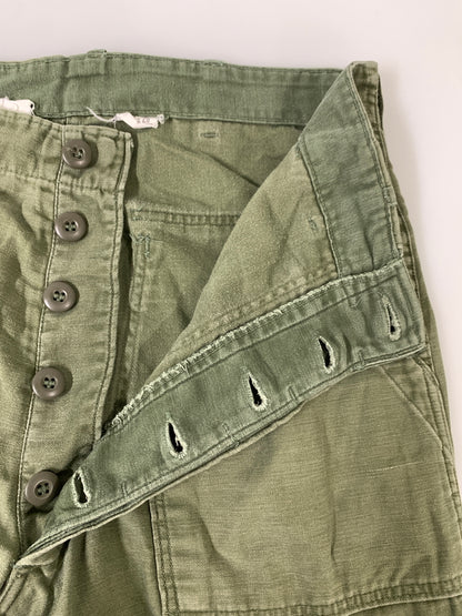 【中古品】【メンズ】 U.S.ARMY US アーミー 60S BAKER PANTS 60年代 ベイカーパンツ OG107 ボトムス 157-260830-hu-10-min サイズ：34×29 カラー：オリーブグリーン 万代Net店
