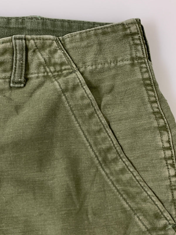 【中古品】【メンズ】 U.S.ARMY US アーミー 60S BAKER PANTS 60年代 ベイカーパンツ OG107 ボトムス 157-260830-hu-10-min サイズ：34×29 カラー：オリーブグリーン 万代Net店