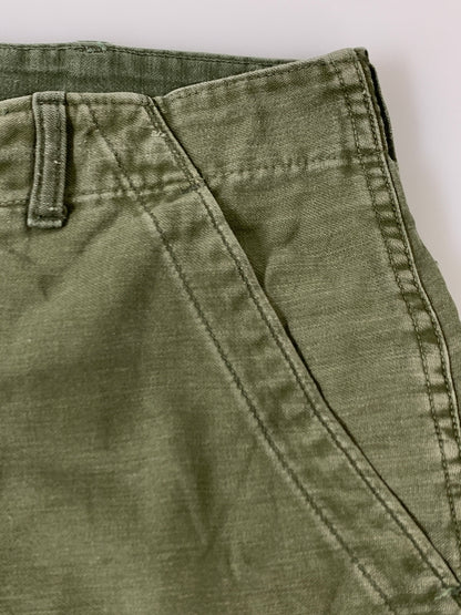 【中古品】【メンズ】 U.S.ARMY US アーミー 60S BAKER PANTS 60年代 ベイカーパンツ OG107 ボトムス 157-260830-hu-10-min サイズ：34×29 カラー：オリーブグリーン 万代Net店