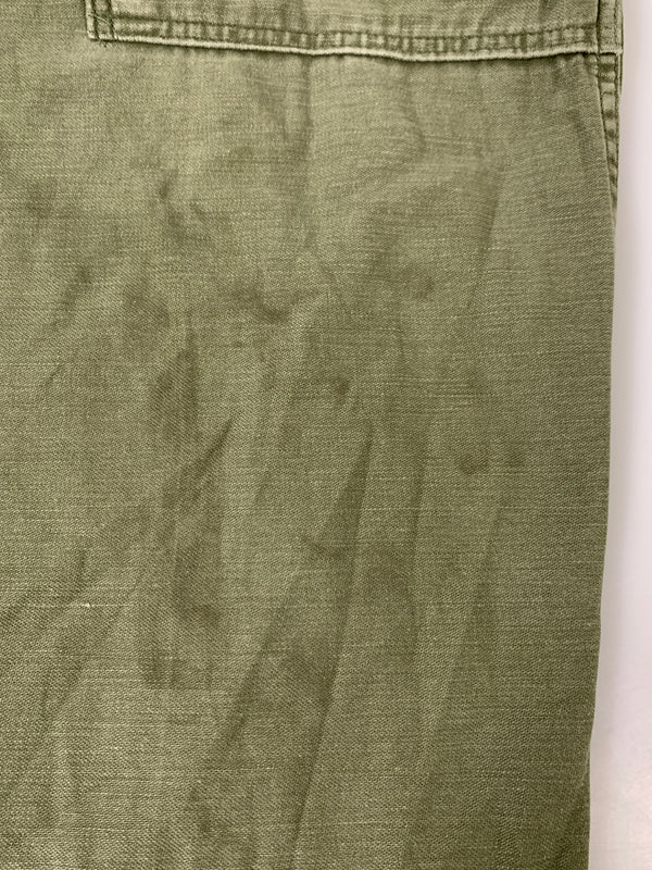 【中古品】【メンズ】 U.S.ARMY US アーミー 60S BAKER PANTS 60年代 ベイカーパンツ OG107 ボトムス 157-260830-hu-10-min サイズ：34×29 カラー：オリーブグリーン 万代Net店