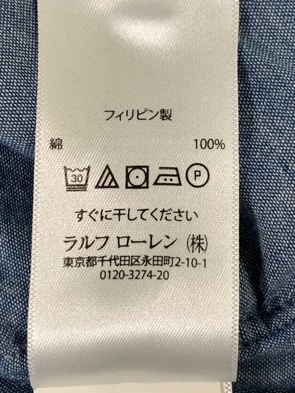 【中古品】【メンズ】 RALPH LAUREN ラルフローレン OMBRE CHECH L S SHIRT オンブレ チェック ロングスリーブ シャツ 長袖 チェック シャツ 147-260830-hu-19-min サイズ：L カラー：ブルー/ブラック/ホワイト（チェック） 万代Net店