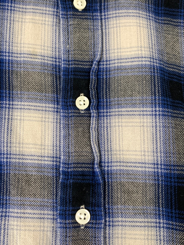 【中古品】【メンズ】 RALPH LAUREN ラルフローレン OMBRE CHECH L S SHIRT オンブレ チェック ロングスリーブ シャツ 長袖 チェック シャツ 147-260830-hu-19-min サイズ：L カラー：ブルー/ブラック/ホワイト（チェック） 万代Net店