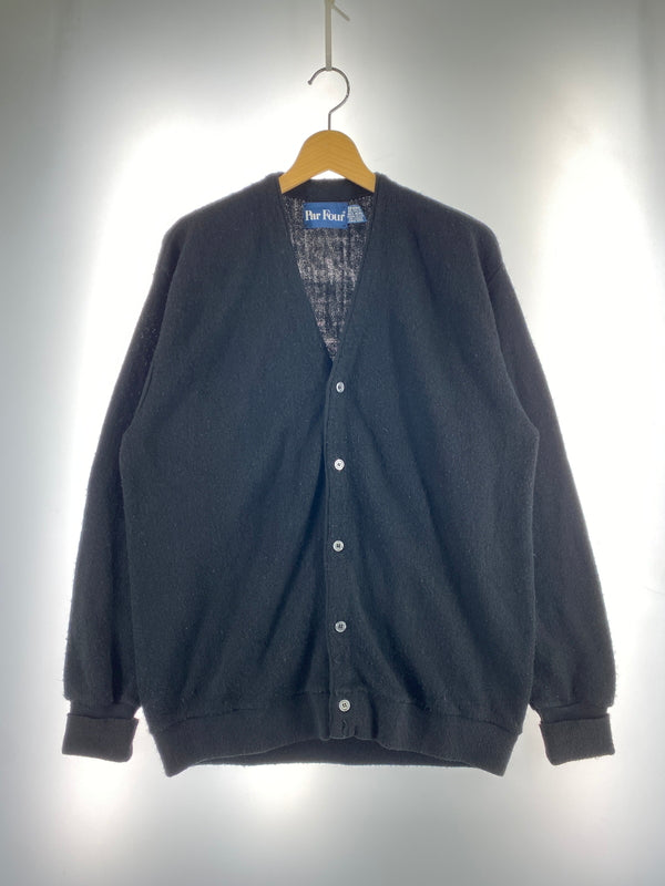 【中古品】【メンズ】 PAR FOUR パーフォー 90S ACRYLIC CARDIGAN アクリルカーディガン ニット 長袖 146-260910-ta-01-min サイズ：XL カラー：ブラック 万代Net店