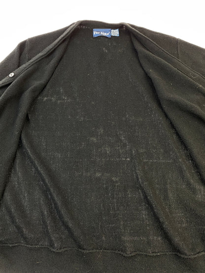 【中古品】【メンズ】 PAR FOUR パーフォー 90S ACRYLIC CARDIGAN アクリルカーディガン ニット 長袖 146-260910-ta-01-min サイズ：XL カラー：ブラック 万代Net店