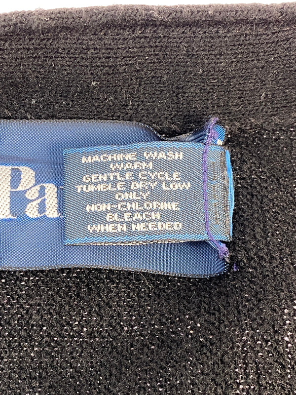 【中古品】【メンズ】 PAR FOUR パーフォー 90S ACRYLIC CARDIGAN アクリルカーディガン ニット 長袖 146-260910-ta-01-min サイズ：XL カラー：ブラック 万代Net店