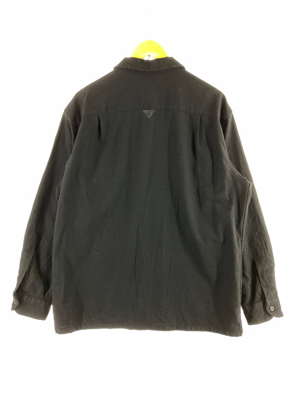 【中古品】【メンズ】 PENDLETON ペンドルトン BOARD SHIRT AA022-20042-R ボードシャツ 開襟シャツ オープンカラー 長袖シャツ 146-260910-ta-06-min サイズ：L カラー：ブラック 万代Net店