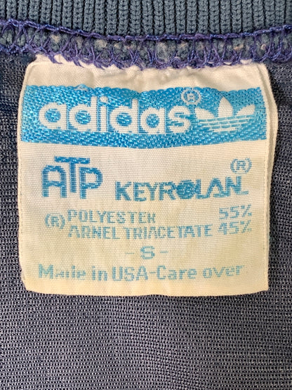 【中古品】【メンズ】 ADIDAS アディダス 80S ATP TRACK JACKET 80年代 トラック ジャケット ライトアウター ジャージ 146-260830-hu-07-min サイズ：S カラー：ブルー系 万代Net店