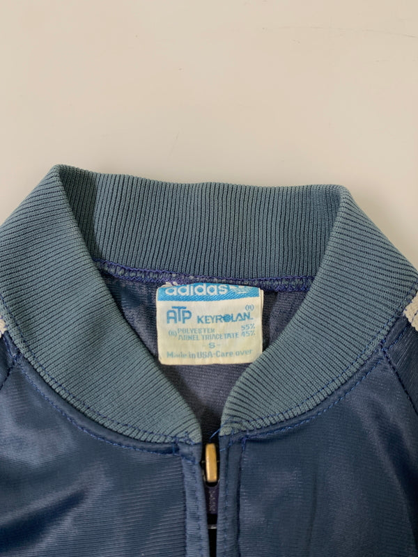 【中古品】【メンズ】 ADIDAS アディダス 80S ATP TRACK JACKET 80年代 トラック ジャケット ライトアウター ジャージ 146-260830-hu-07-min サイズ：S カラー：ブルー系 万代Net店