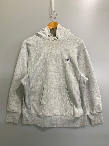 【中古品】【メンズ】 CHAMPION チャンピオン 80S REVERSE WEAVE HOODIE 80年代 リバースウィーブ フーディー ヴィンテージ パーカー 146-260830-hu-03-min サイズ：L カラー：ライトグレー 万代Net店