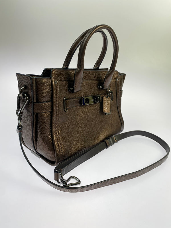 【中古品】【レディース】 COACH コーチ 2WAY BAG G1680 2ウェイ バッグ ショルダーバッグ トートバッグ カバン 180-260907-yn-10-min カラー：ブラウン系 万代Net店