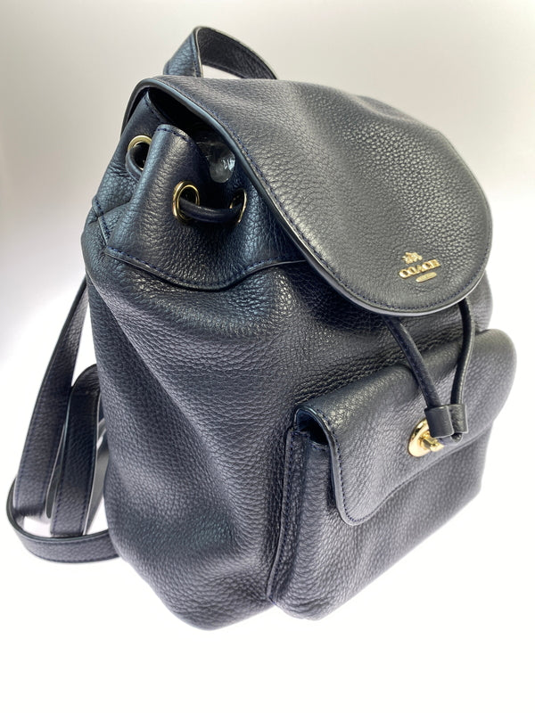【中古品】【レディース】 COACH コーチ A1657 ミニリュック カバン 180-260907-yn-11-min カラー：ネイビー系 万代Net店