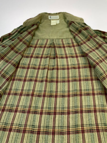 【現状渡し品】【メンズ】 COLUMBIA コロンビア 90S LS CHECK SHIRT 90年代 ロングスリーブ チェック シャツ 長袖 シャツ ヴィンテージ 144-260922-hu-16-min サイズ：表記消えの為不明 カラー：グリーン/レッド（チェック） 万代Net店