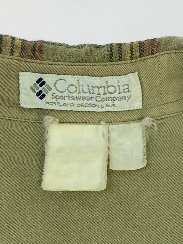 【現状渡し品】【メンズ】 COLUMBIA コロンビア 90S LS CHECK SHIRT 90年代 ロングスリーブ チェック シャツ 長袖 シャツ ヴィンテージ 144-260922-hu-16-min サイズ：表記消えの為不明 カラー：グリーン/レッド（チェック） 万代Net店