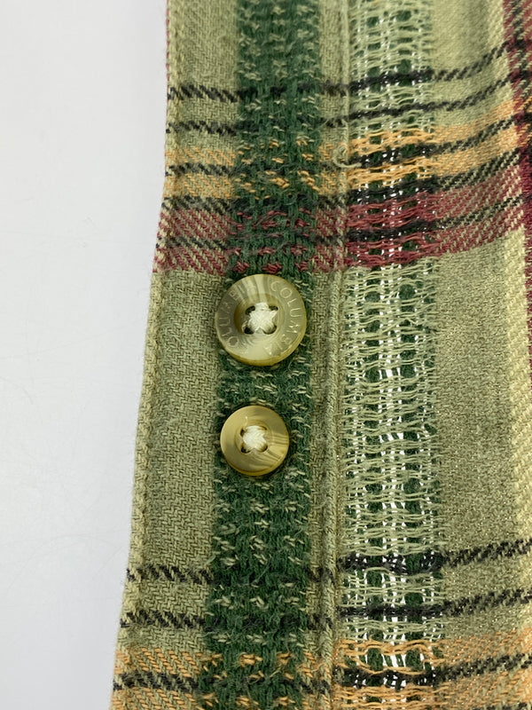 【現状渡し品】【メンズ】 COLUMBIA コロンビア 90S LS CHECK SHIRT 90年代 ロングスリーブ チェック シャツ 長袖 シャツ ヴィンテージ 144-260922-hu-16-min サイズ：表記消えの為不明 カラー：グリーン/レッド（チェック） 万代Net店
