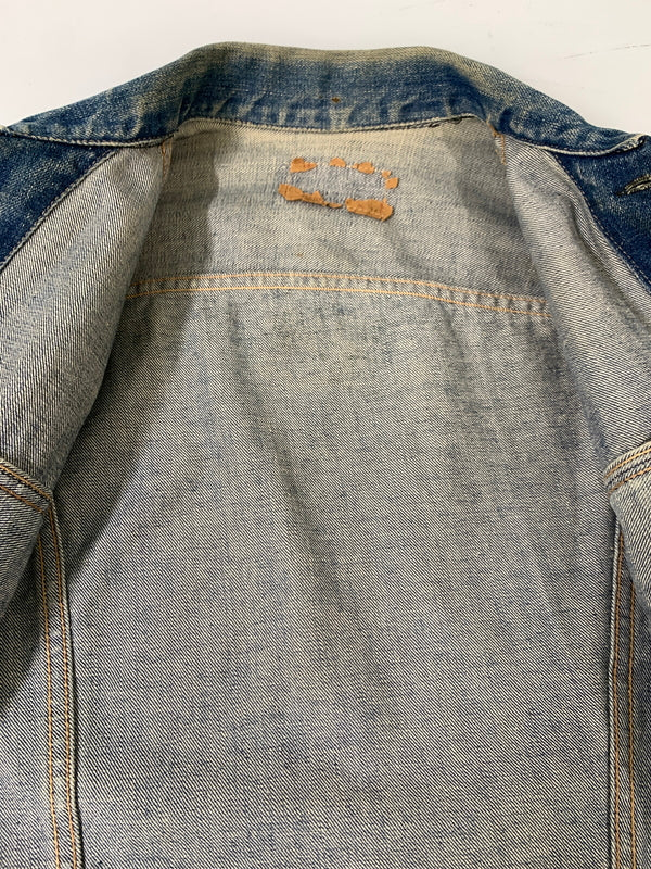 【中古品】【メンズ】 LEVI'S リーバイス 60's DENIM JACKET 70505-0217 60年代 デニムジャケット 推定3RD過渡期 ライトアウター 146-260831-yn-23-min サイズ：36 カラー：ライトインディゴ 万代Net店