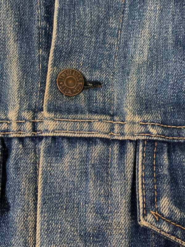 【中古品】【メンズ】 LEVI'S リーバイス 60's DENIM JACKET 70505-0217 60年代 デニムジャケット 推定3RD過渡期 ライトアウター 146-260831-yn-23-min サイズ：36 カラー：ライトインディゴ 万代Net店
