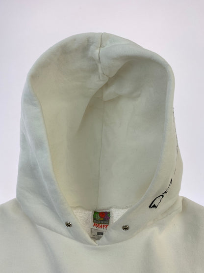 【中古品】【メンズ】 DRAGON ドラゴン 90S HOODIE 90年代 フーディー 龍 竜 デザイン パーカー メンズ トップス ヴィンテージ 146-260901-em-18-min サイズ：L カラー：ホワイト 万代Net店