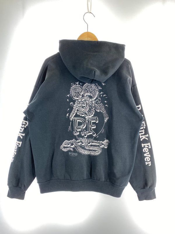 【中古品】【メンズ】 RAT FINK ラット フィンク 90-00S PRINT HOODIE 90年代 00年代 プリント フーディ パーカー トップス 146-260830-hu-60-min サイズ：表記なし 不明 カラー：ブラック（色あせ） 万代Net店