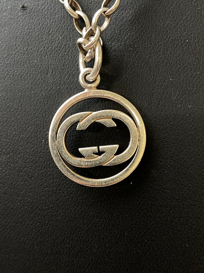 【中古品】【メンズ/レディース】 GUCCI グッチ NECKLACE 1561FI SV925 インターロッキングG ネックレス アクセサリー 182-260905-yn-12-min カラー：シルバー 万代Net店