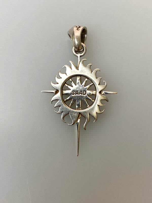 【中古品】【メンズ】 SAAD サード PENDANT TOP 925 K18GP サンシンボル ペンダントトップ アクセサリー 191-260905-yn-09-min カラー：シルバー 万代Net店